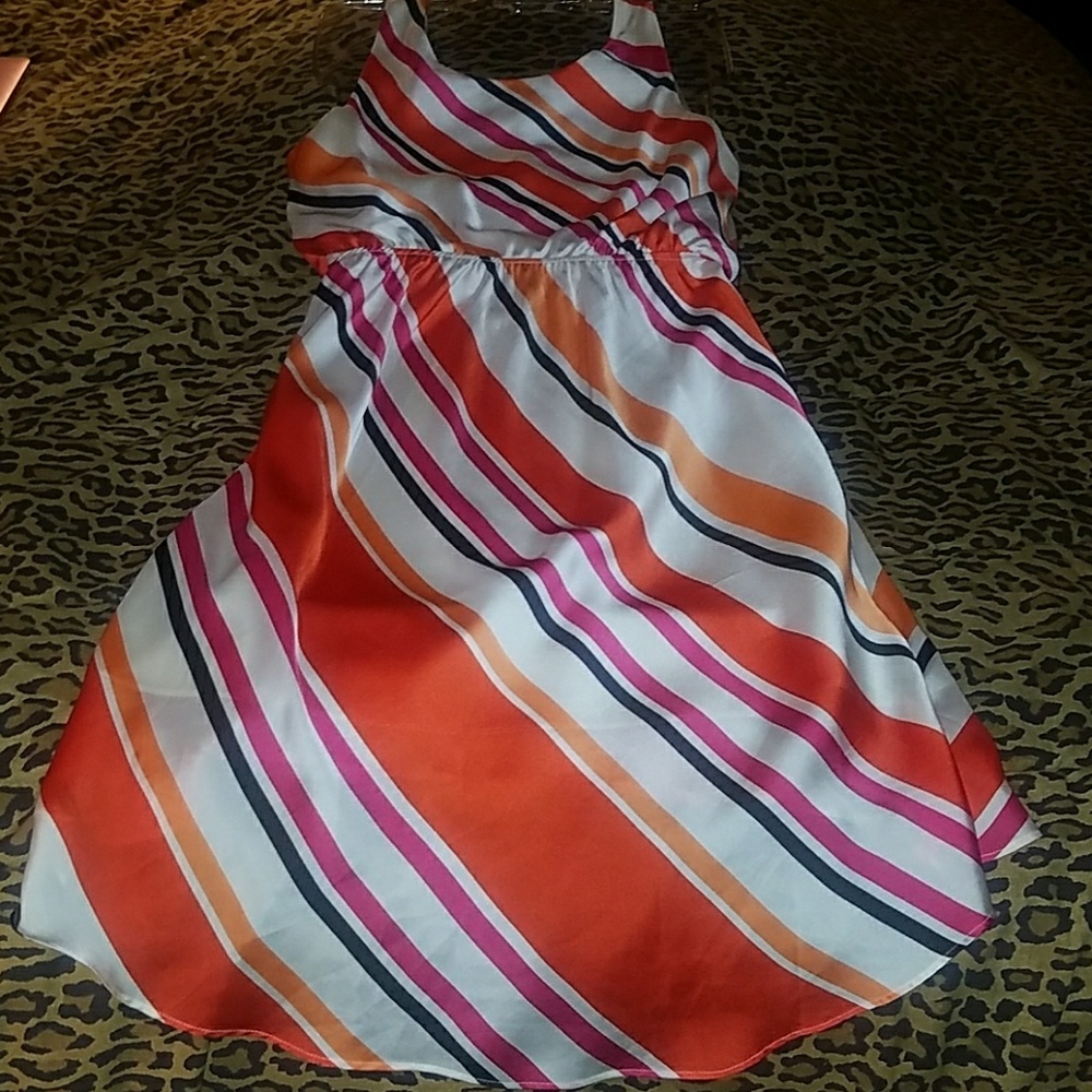 Express silky striped high-low tank dress - Picture 8 of 9